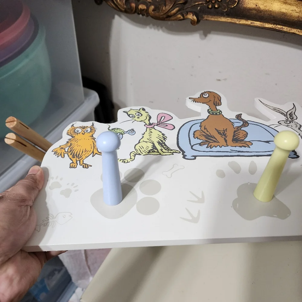 Trend Lab Dr. Seuss What Pet Should I Get Hanging Wall Hook Nursery Room Decor